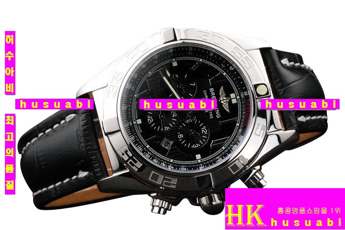 브라이틀링 슈퍼오션 헤리티지 가죽 벤드 Breiting 남성시계 명품브랜드시계 Replica Breitling Chronomat B01 Japanese Quartz Movement black leather strap Mens watch 58 x 46 mm bl169