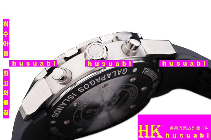 ̴ 2012Żð IWC ð Replica IWC Schaffhausen Mens Black and Blue Bezel Japanese Quartz. YC010-45