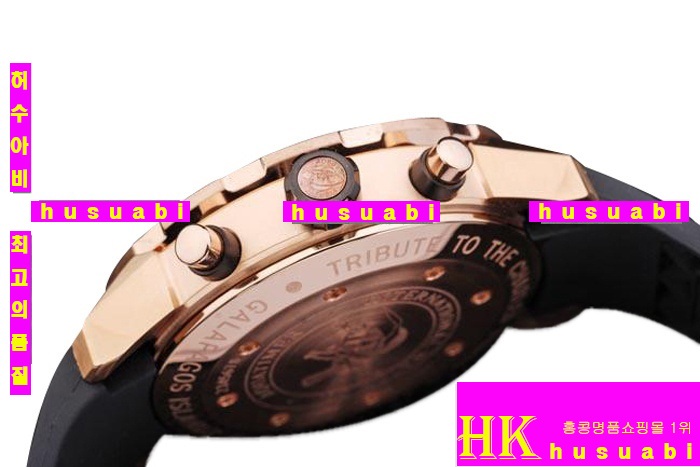 ̴ ð Replica IWC Schaffhausen Black Rubber Gold Plated Japanese Quartz Movement 44 x 51 mm. YC010-22