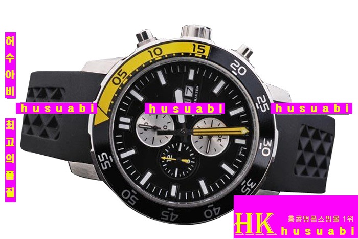 아이더블유씨 남성시계 Replica IWC Schaffhausen Black and Yellow Bezel Japanese Quartz Movement 44 x 51 mm. YC010-18
