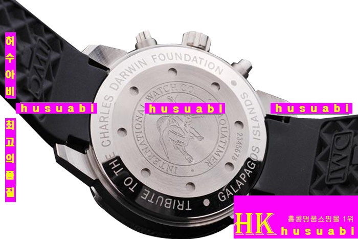 아이더블유씨 남성시계 Replica IWC Schaffhausen Black and Yellow Bezel Japanese Quartz Movement 44 x 51 mm. YC010-18