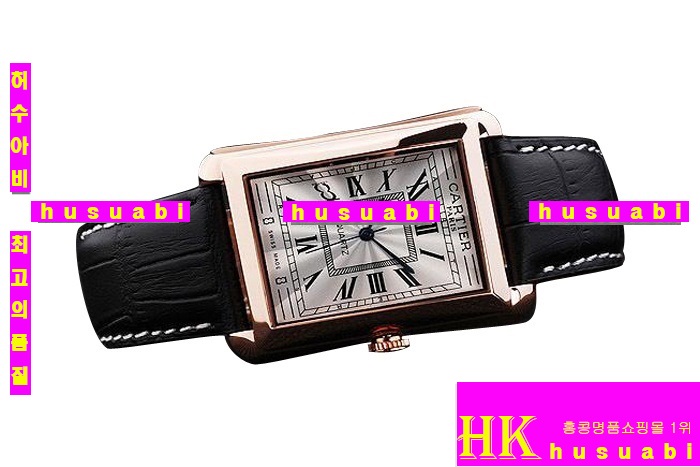 까르띠에 남자시계.Replica Cartier Japanese Quartz MOVEMENT 440 stainless steel Black Bracelet men.117-031