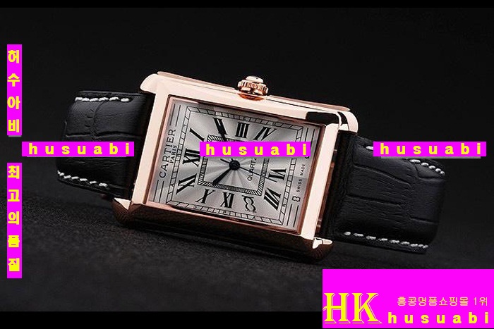 까르띠에 남자시계.Replica Cartier Japanese Quartz MOVEMENT 440 stainless steel Black Bracelet men.117-031
