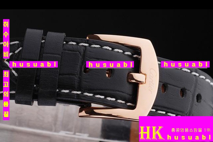 까르띠에 남자시계.Replica Cartier Japanese Quartz MOVEMENT 440 stainless steel Black Bracelet men.117-031