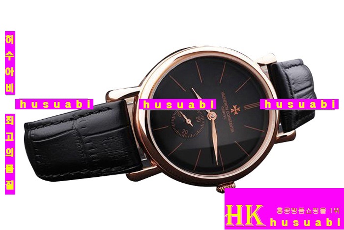 바쉐론콘스탄틴 남자명품시계 Replica Vacheron Constantin Black Dail Black Crocodile Leather Strap Automatic Movement 33 mm vc42 A026