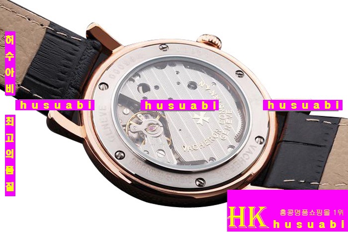 바쉐론콘스탄틴 남자명품시계 Replica Vacheron Constantin Black Dail Black Crocodile Leather Strap Automatic Movement 33 mm vc42 A026