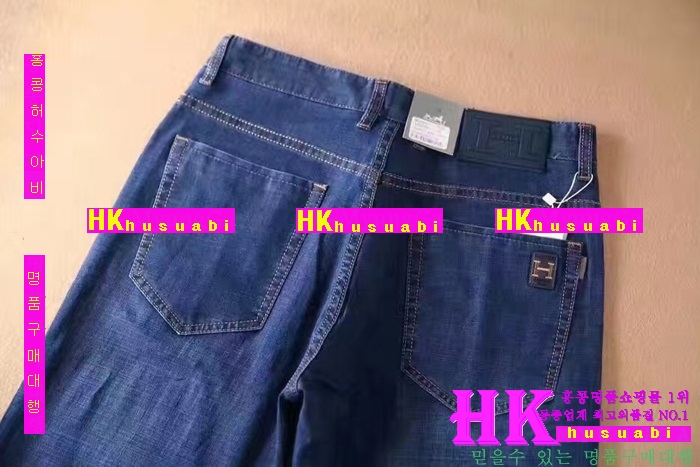 NEW 에르메스 신상 남성 슬림핏 데님 청바지 HM170314-1