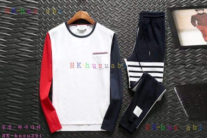 NEW 17F/W 톰브라운 신상 남여공용 면긴팔티 세트 TOM82922