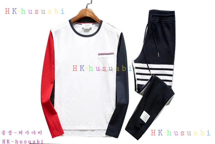 NEW 17F/W 톰브라운 신상 남여공용 면긴팔티 세트 TOM82922