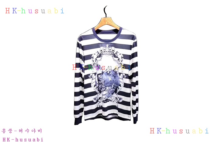 NEW 돌체엔가바나 남성용 라운드긴팔티 9782B70