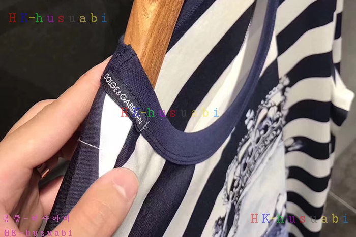 NEW 돌체엔가바나 남성용 라운드긴팔티 9782B70