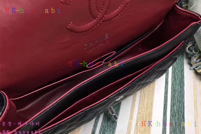 샤넬 클래식 2.55백 램스킨1112-1 안감 레드칼라