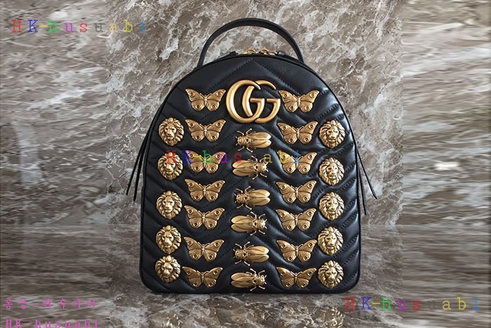 ★미러급★ 구찌 GG 마몬트 애니멀 스터드 백팩 G 476671