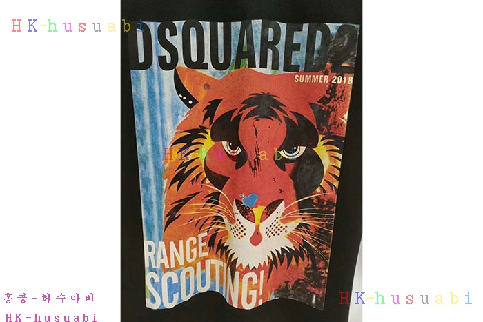 NEW 디스퀘어드 남성용 반팔티 DQ2684