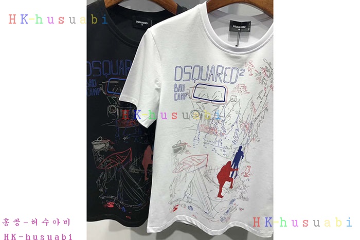 NEW 디스퀘어드 남성용 반팔티 DQ2701
