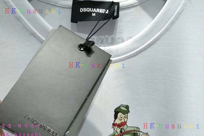 NEW 디스퀘어드 남성용 반팔티 DQ2708