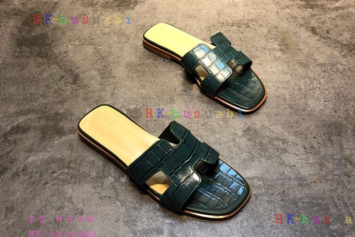 NEW 2018SS 에르메스 여성용 슬리퍼 H 366581-3