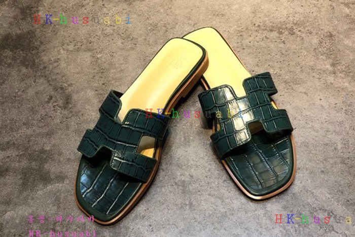 NEW 2018SS 에르메스 여성용 슬리퍼 H 366581-3