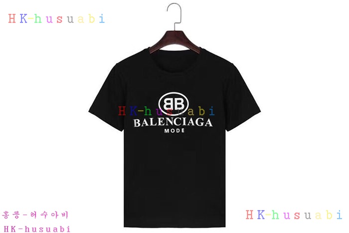 NEW 발렌시아가 남성용 반팔티 BL 65221