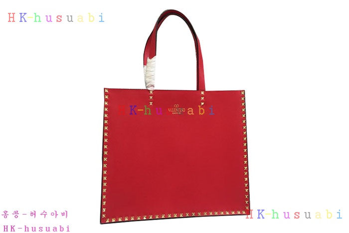 ★미러급★ 발렌티노 락스터드 가죽쇼핑백 신상 V 7995-3