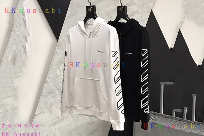 NEW 오프화이트 남성용 후드티 OF 65592