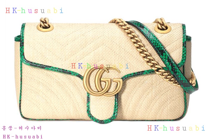 ★미러급★구찌  GG 마몽 스트로우 스몰 숄더백 GU 443497