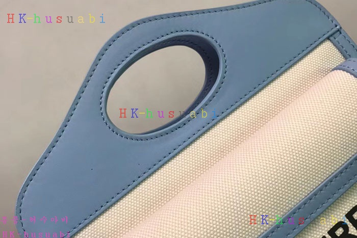★미러급★ 버버리 투톤 캔버스 레더 포켓백 BB 222412