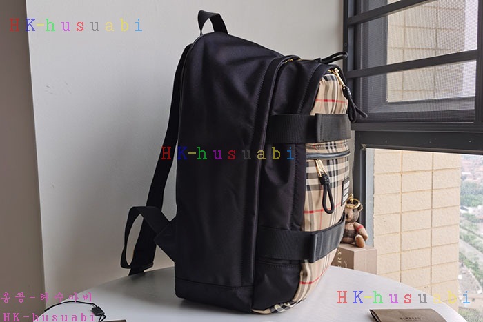 ★미러급★ 버버리 빈티지 체크 판넬 네비스 백팩 BB 2222583
