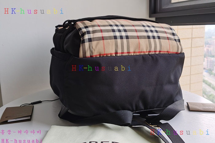 ★미러급★ 버버리 빈티지 체크 판넬 네비스 백팩 BB 2222583