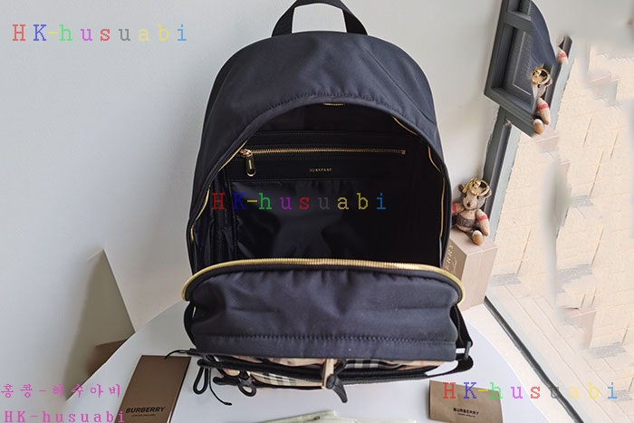 ★미러급★ 버버리 빈티지 체크 판넬 네비스 백팩 BB 2222583