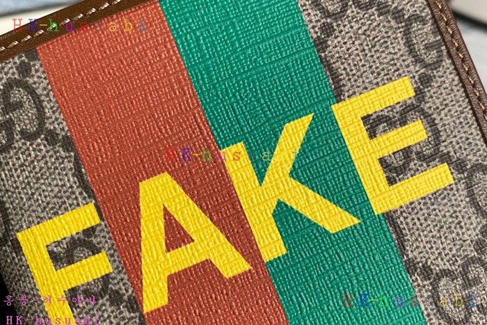 ★미러급★구찌 Fake Not 프린트 지갑 GU 636166