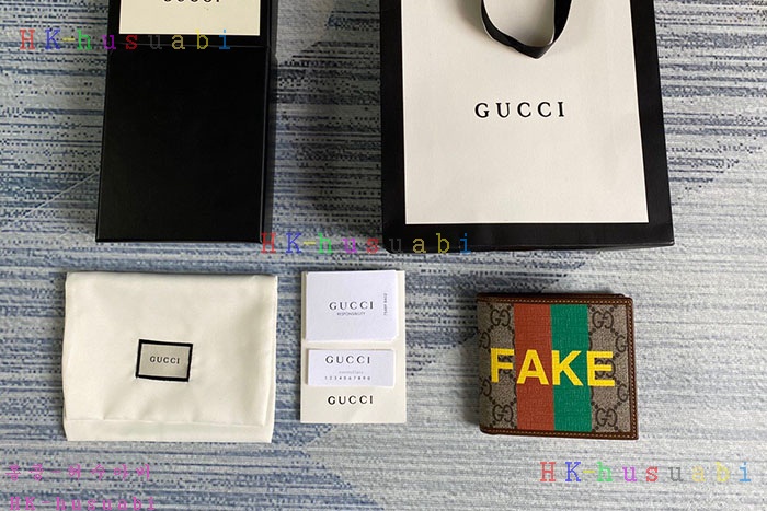 ★미러급★구찌 Fake Not 프린트 지갑 GU 636166