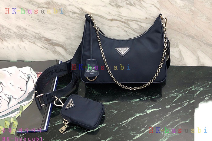 ★미러급★ 프라다 나일론 체인스트랩 호보백 1BH204-10