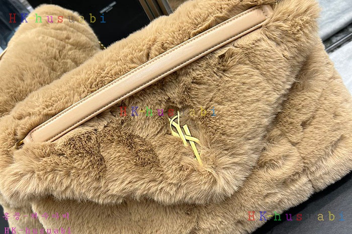 ★미러급★입생로랑 시어링 퍼퍼 미디엄 백  57747529-2