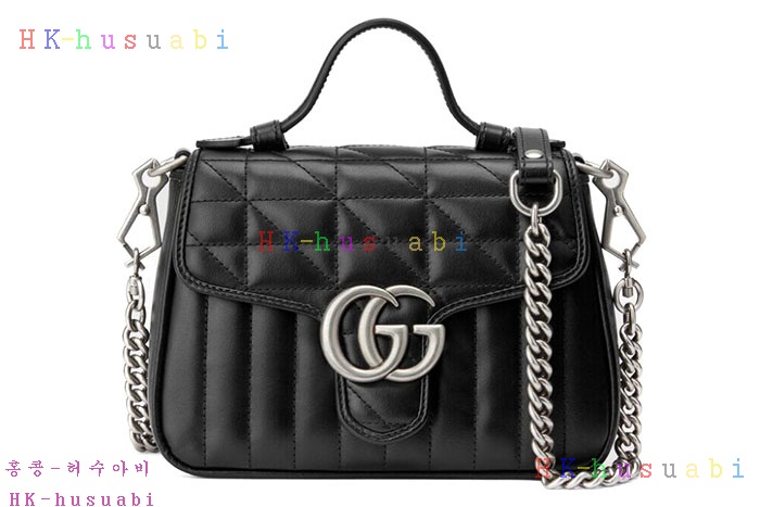 ★미러급★구찌 GG 마몽 미니 탑 핸들백 583571-2