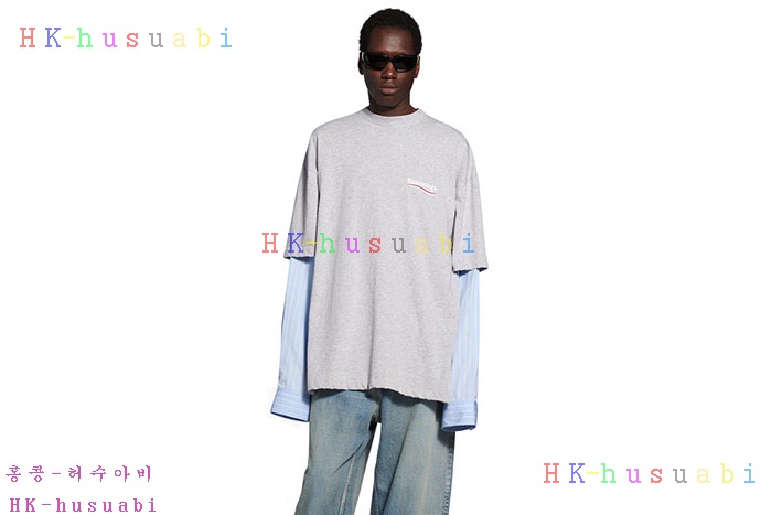 NEW 발렌시아가 긴팔티 신상 B 557247