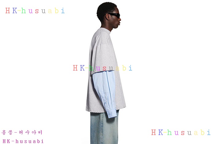 NEW 발렌시아가 긴팔티 신상 B 557247