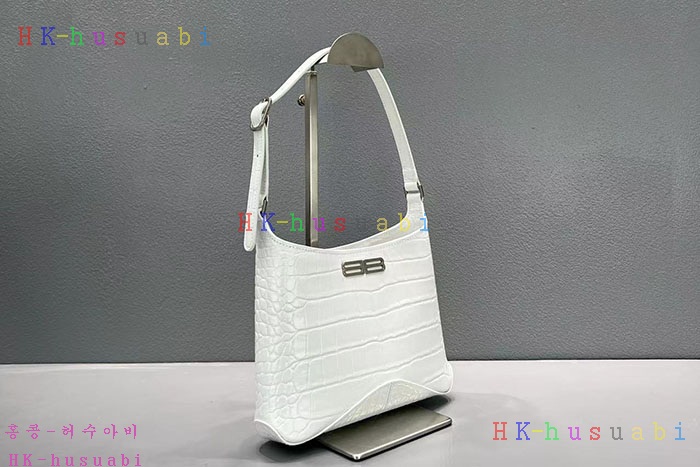 ★미러급★발렌시아가 크로커다일 엠보싱 XX 호보 백 6955892108-3
