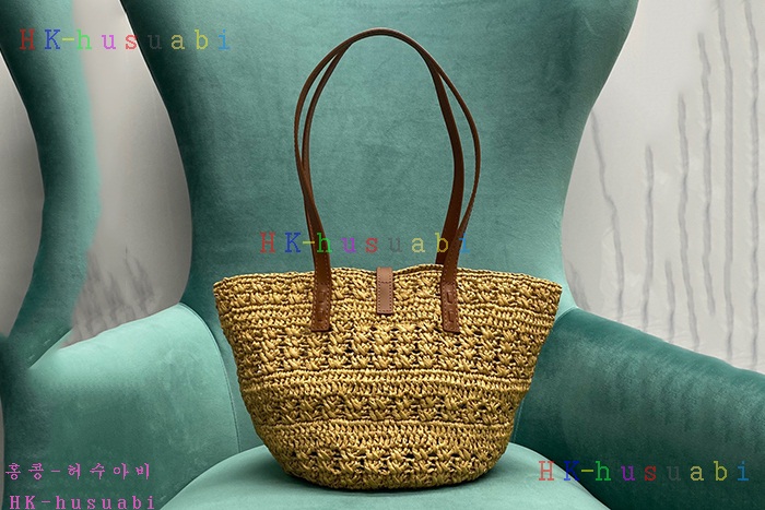★미러급★입생로랑 라피아 가죽 PANIER 스몰 백 685618-2