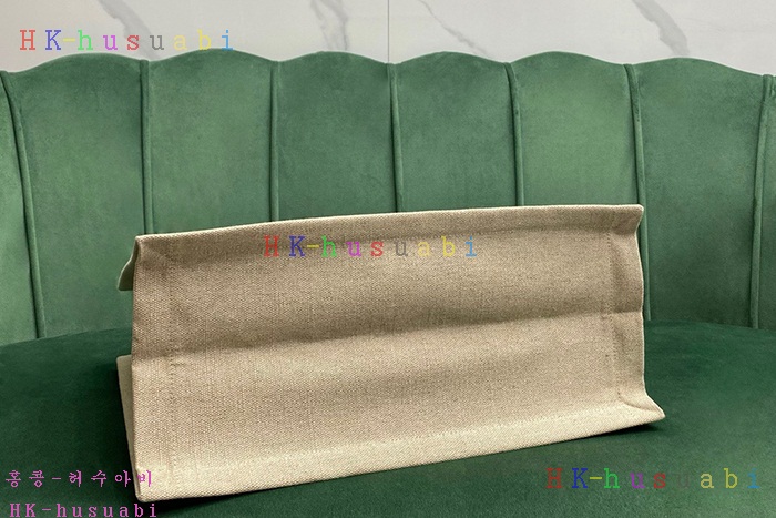 ★미러급★입생로랑 린넨 가죽 리브 고시 토트백  617481