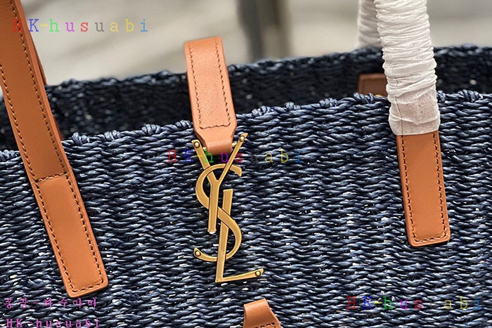★미러급★입생로랑 라피아 가죽 PANIER 스몰 백 685618
