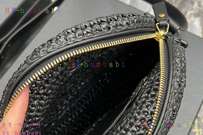 ★미러급★입생로랑 라피아 가죽 SAC ROND 백 685601-2