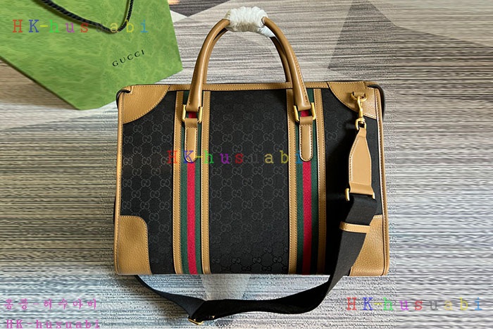 ★미러급★구찌 더블 G 캔버스 더플백 715671-4