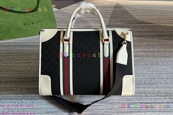 ★미러급★구찌 더블 G 캔버스 더플백 715671-5