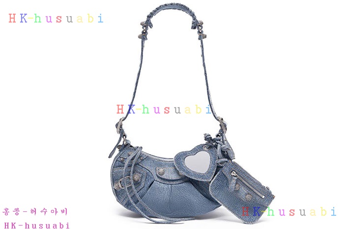 ★미러급★발렌시아가 데님 LE CAGOLE XS 숄더 6713092109