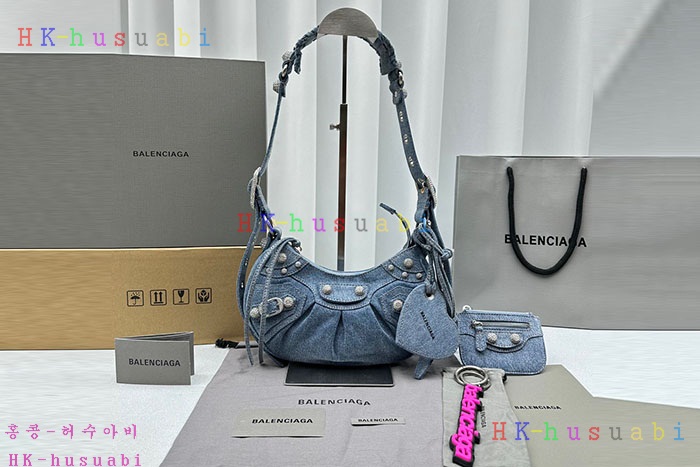 ★미러급★발렌시아가 데님 LE CAGOLE XS 숄더 6713092109