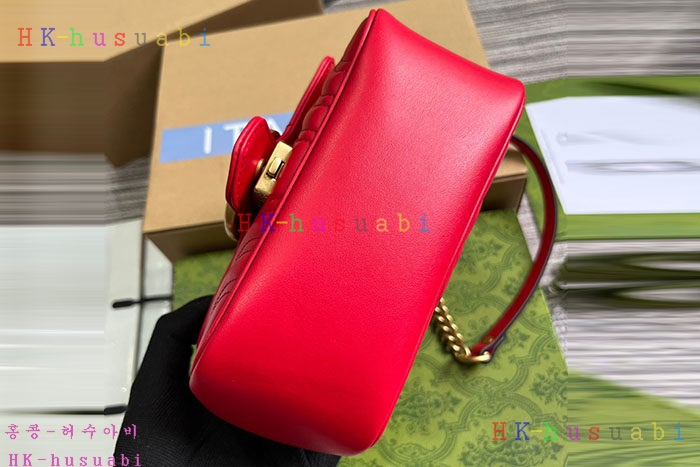 ★미러급★구찌 GG 마몽 마틀라세 미니 토트백 739682-5