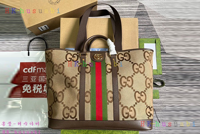 ★미러급★구찌 점보 GG 미디엄 토트백 756660