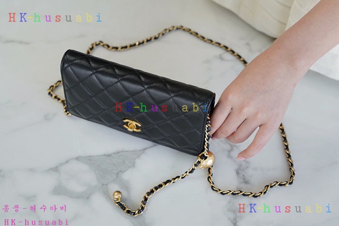 ★미러급★샤넬 WOC 골든볼 퀄팅 램스킨 AP1450