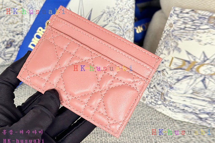 ★미러급★디올 Lady Dior Freesia 카드 지갑 S0974-2
